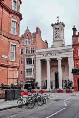 Elegant venue with classic architecture for weddings and corporate events in Mayfair, UK.