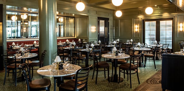 Elegant dining space at The Garden Terrace, perfect for corporate dinners and events.