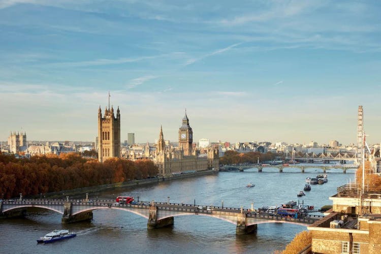 Mezemiso Rooftop Restaurant with Big Ben view, perfect for elegant London events.