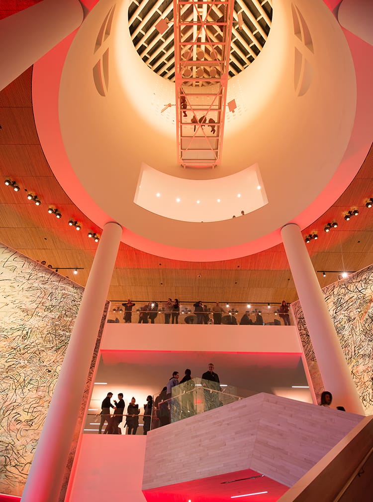 Full Buyout at San Francisco Museum of Modern Art, modern venue with high ceilings for events.