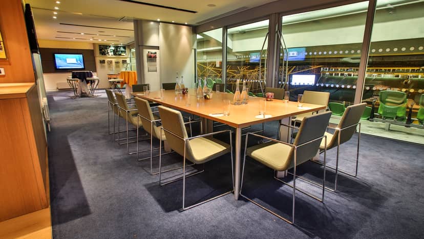 Modern corporate meeting room in Aviva Stadium, ideal for events and presentations.