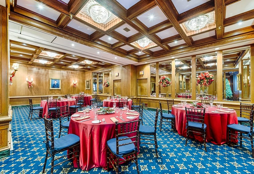 Elegant Monument Room at Occidental Grill, perfect for formal events and banquets.