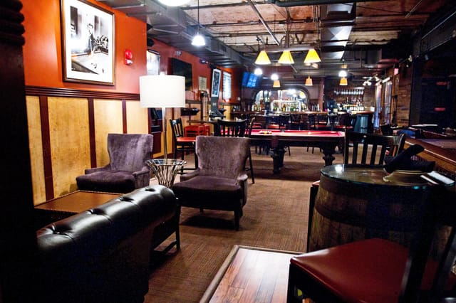 Brewer's Lounge at District ChopHouse, stylish venue for networking events and meetings.