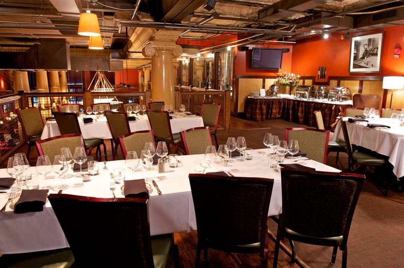 Elegant dining space at Brewer's Lounge, perfect for corporate events and gatherings.