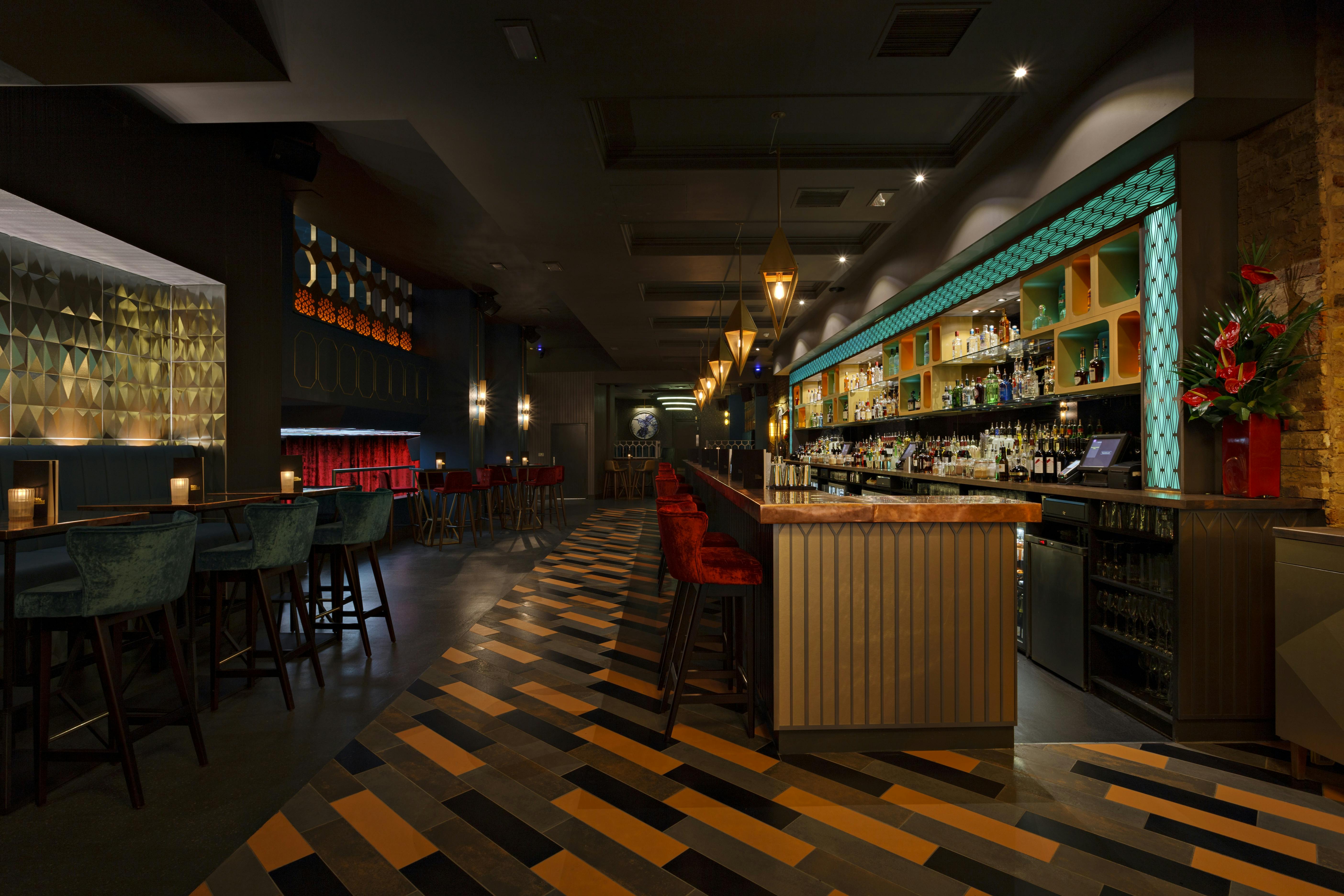 Stylish bar venue at Dirty Martini St Paul's, perfect for networking events and gatherings.