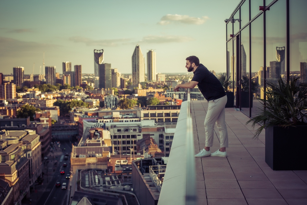 Private Dining Room South rooftop with skyline view, perfect for exclusive events and networking.