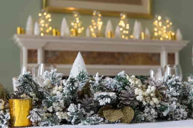 Christmas event at Asia House with elegant table setting and festive decor.