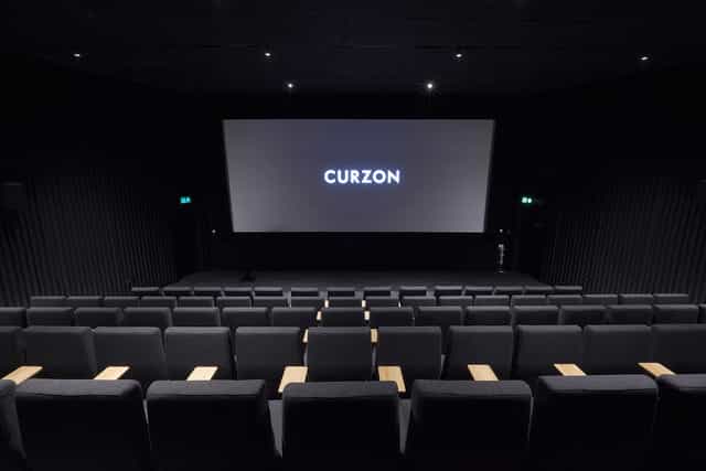 Curzon Hoxton Cinema Screen 1, modern venue for film premieres and private viewings.