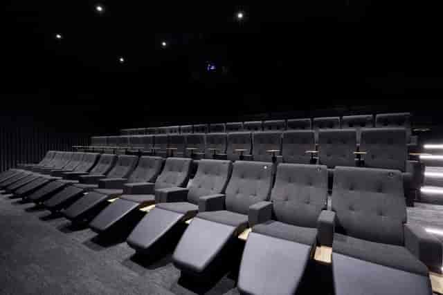 Curzon Hoxton Cinema Screen 2 with plush reclining seats for film screenings and events.