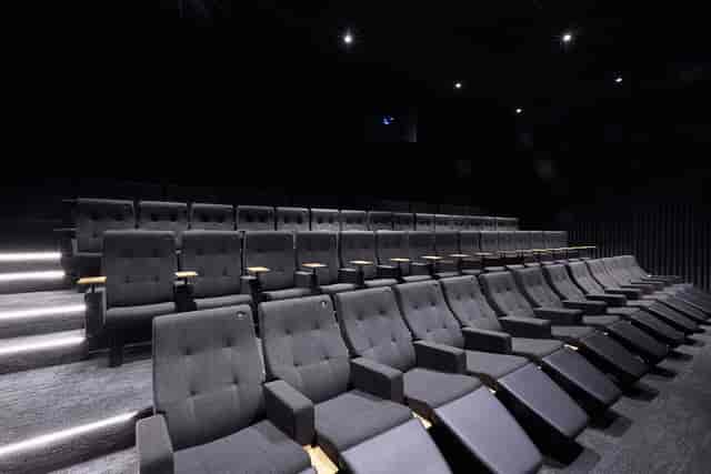 Curzon Hoxton Cinema Screen 3 with tiered seating for engaging film screenings.