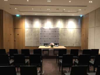 Boardroom 1 at Bulgari Hotel Dubai, elegant meeting space for conferences and presentations.