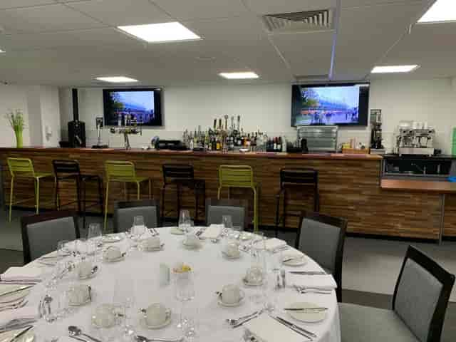 Modern Players' Lounge at Home Park Stadium, ideal for corporate and social events.