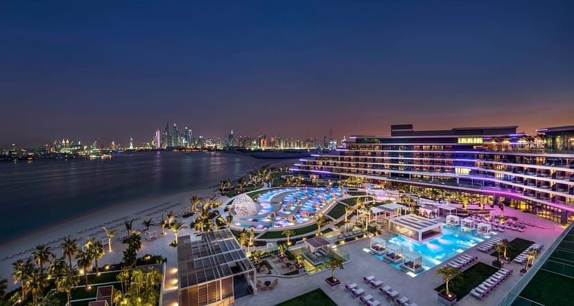 VIP Lounge in W Dubai: elegant waterfront venue for upscale events with scenic skyline.
