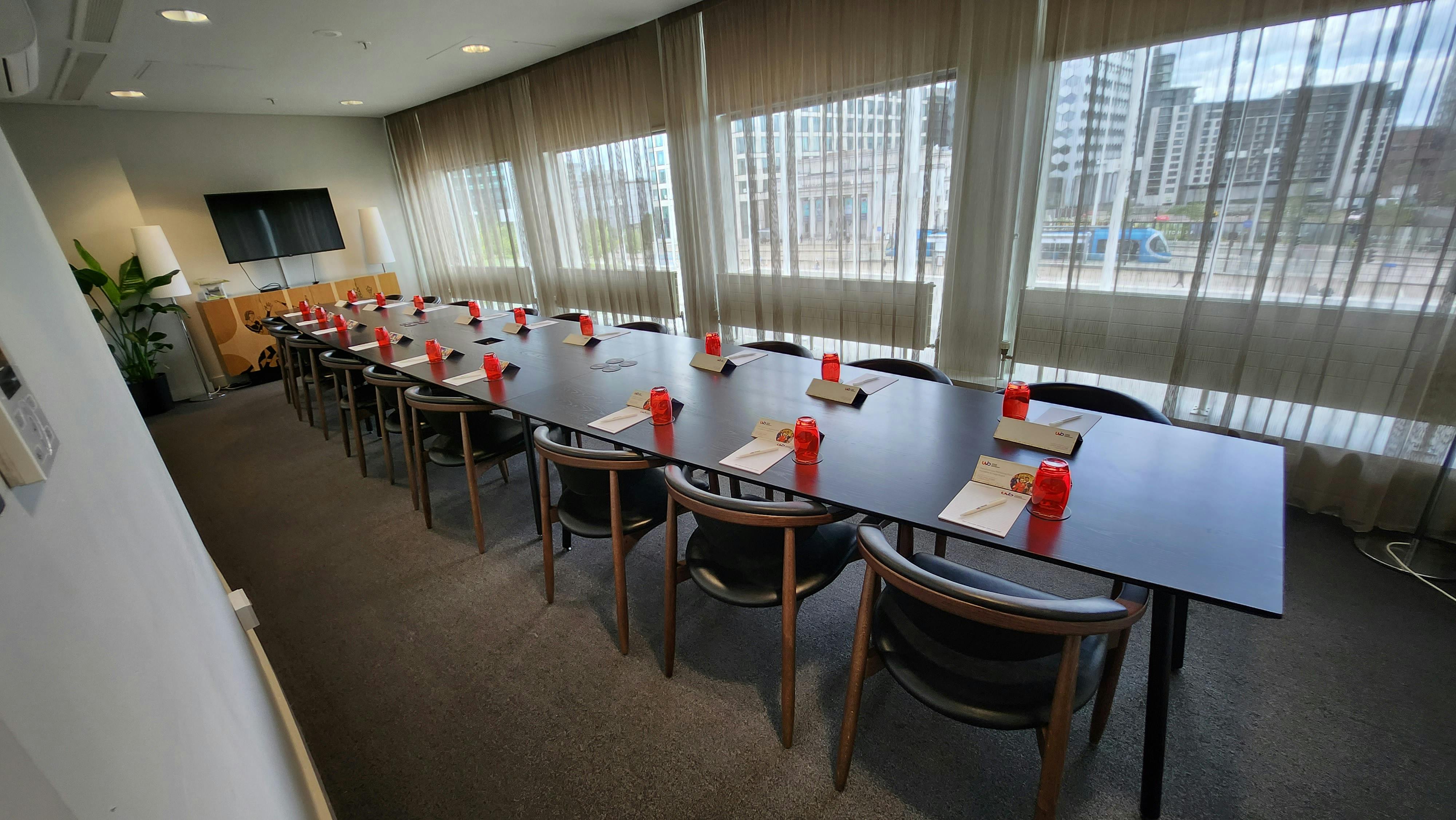 Meeting room at The Winteringham, featuring elegant decor for professional events.