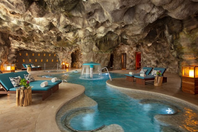 Luxurious spa setting in Dreams Natura for wellness retreats and corporate events.