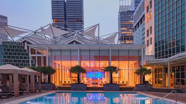 The Pavilion at Conrad Centennial Singapore, a luxury venue for upscale events.