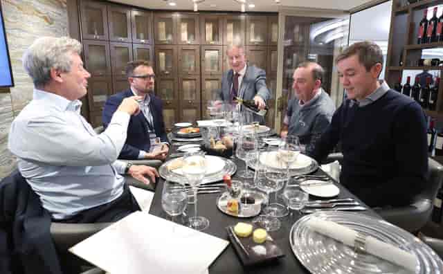 Professional dining at The H Club, Tottenham Hotspur Stadium, ideal for business networking.
