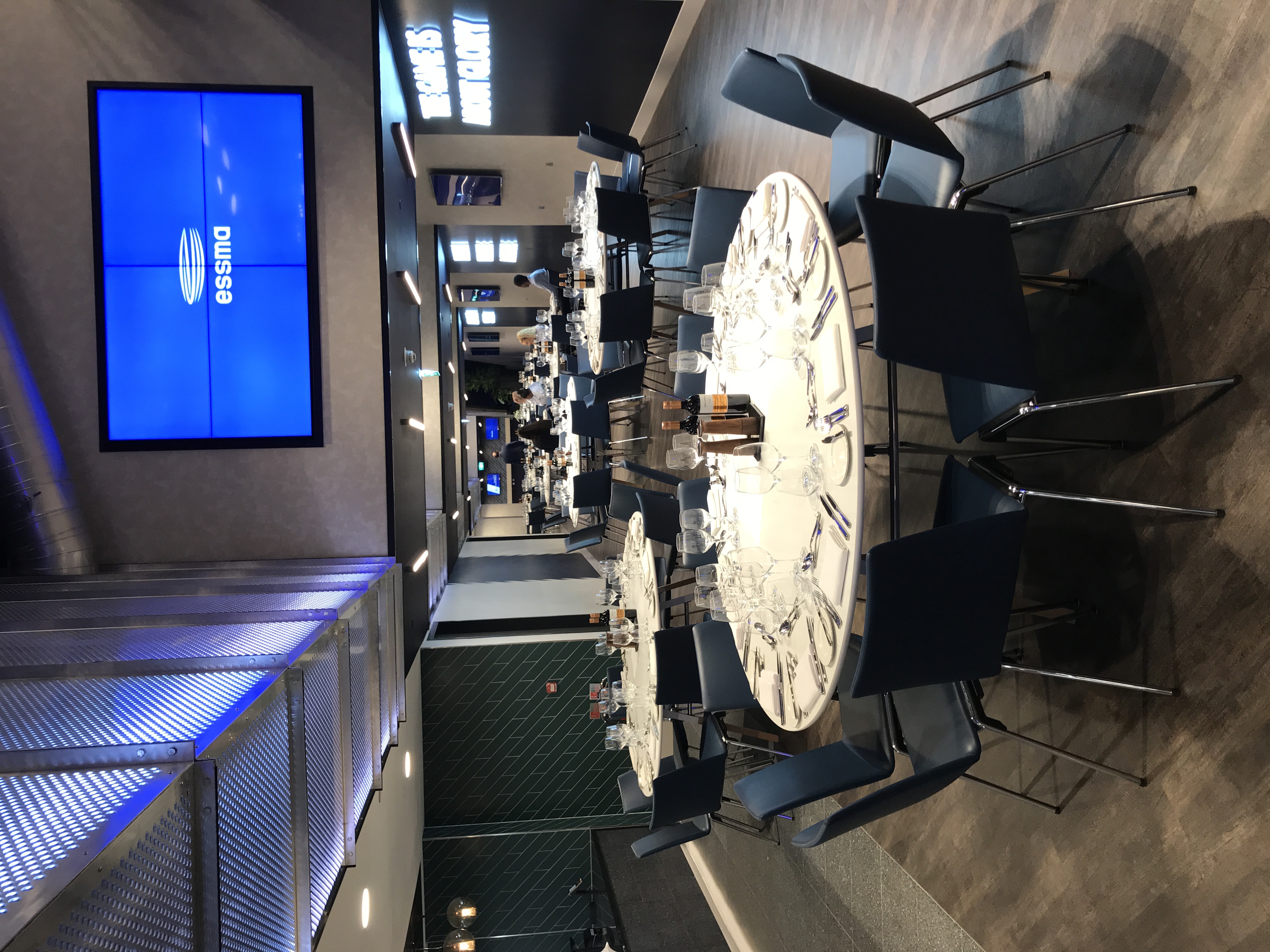 Elegant dining space in Tottenham Hotspur Stadium for corporate events and gatherings.