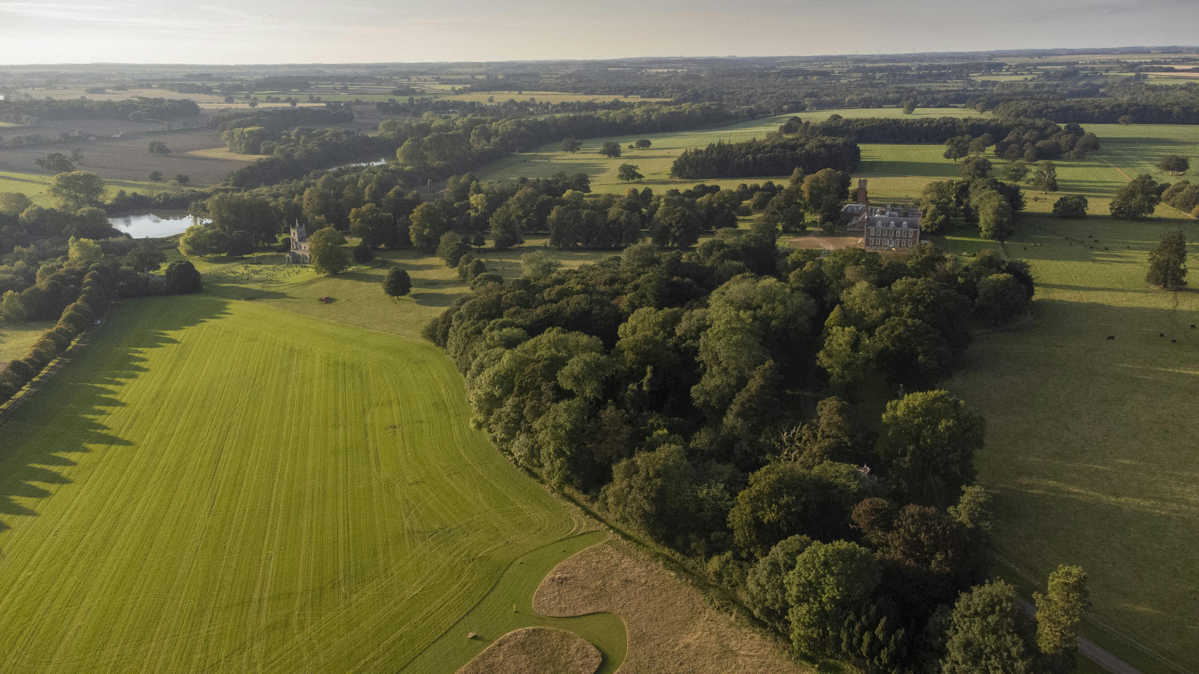 Wild Meadow in Raynham: lush green fields, perfect for outdoor events and weddings.