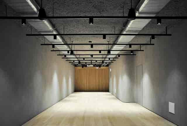 Versatile No.9 Cork Street event space with sleek lighting for corporate meetings and creative events.