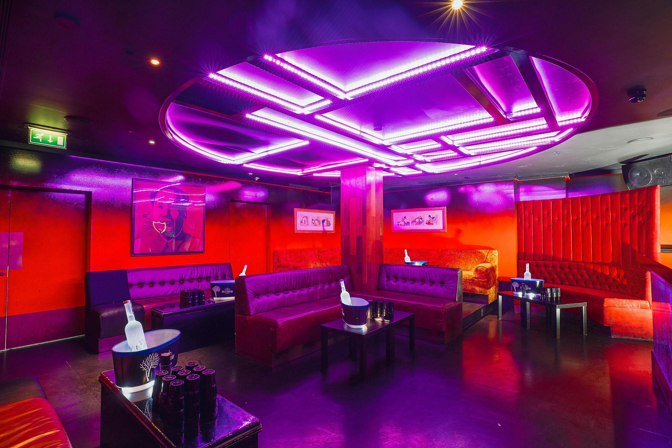 Vibrant Mao Rooms at Chinawhite, ideal for upscale parties and networking events.