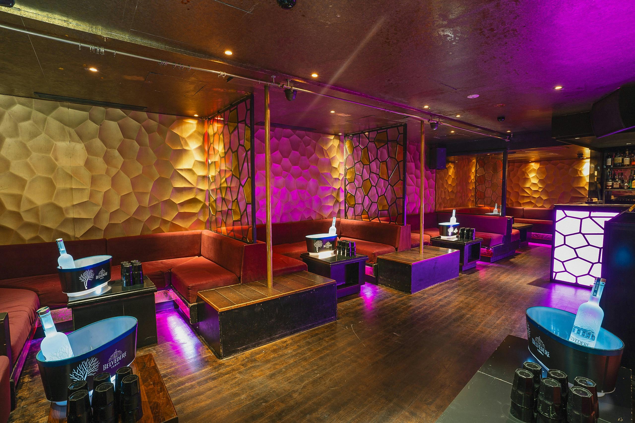 VIP Room at Chinawhite: stylish lounge for cocktail receptions and private parties.