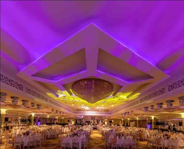 Grand Ballroom at Grand Sapphire Hotel, elegant decor for upscale events and galas.