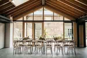 Elegant Orchard Room with natural light, perfect for intimate meetings and workshops.