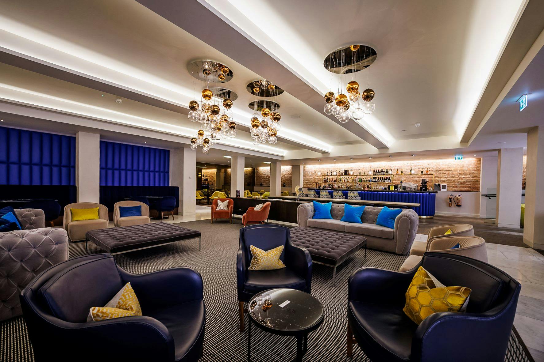 Stylish lounge at One Moorgate Place, ideal for networking events and meetings.