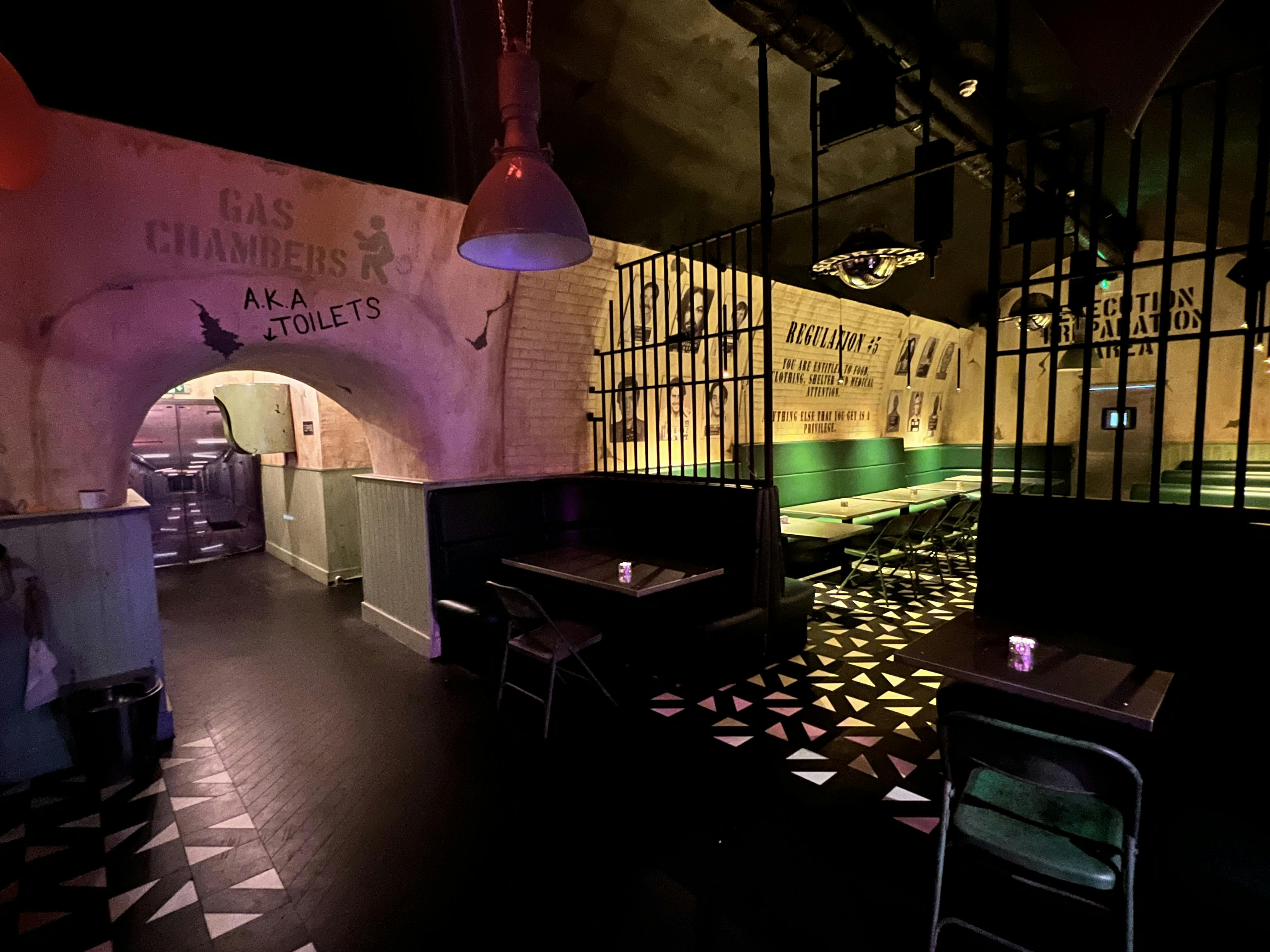 Slammers Cocktail Bar at London Bridge: industrial-chic venue for events and gatherings.