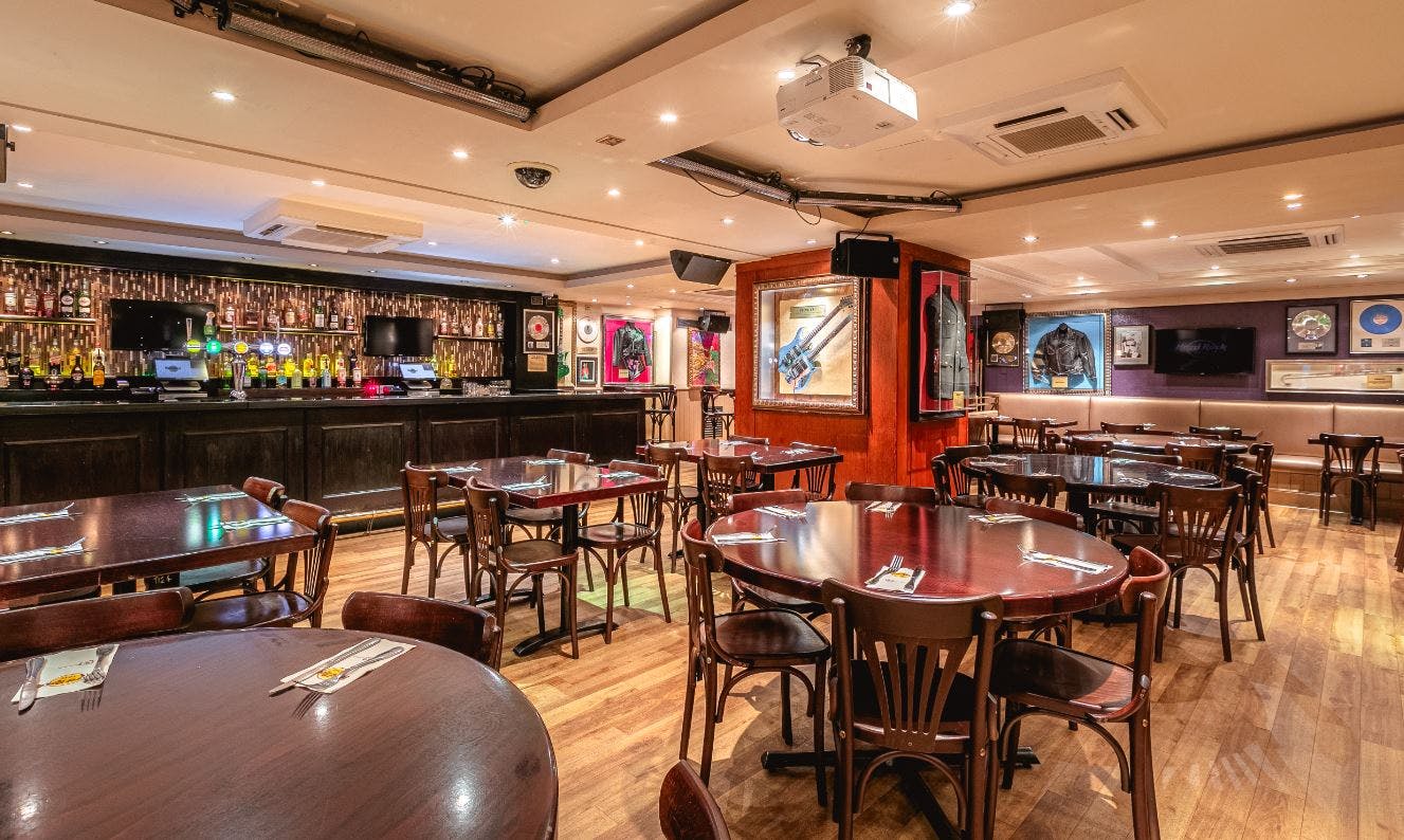 Rock Room at Hard Rock Cafe London, versatile event space for gatherings and parties.