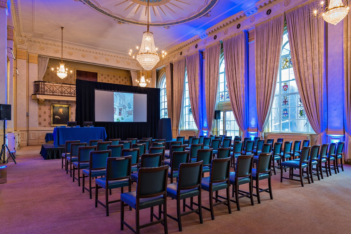 Elegant Livery Room at Saddlers’ Hall, perfect for corporate events and conferences. - Banner