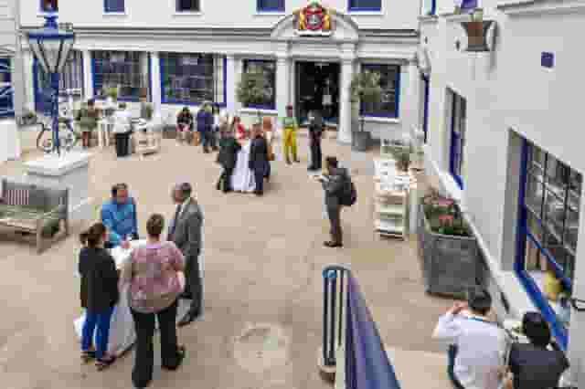 Courtyard and Champagne Bar