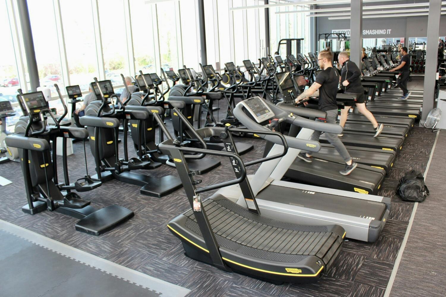 Modern gym in Basildon with cardio machines for wellness events and corporate retreats.