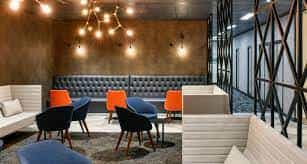 Modern meeting space in The Argyll Club, featuring stylish seating for networking events.