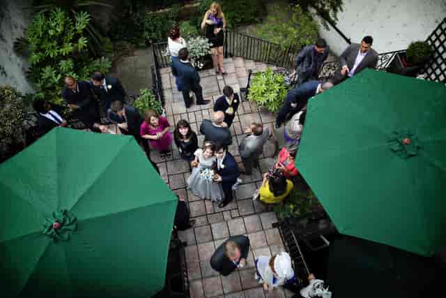 Vibrant outdoor event space at University Women's Club, ideal for weddings and gatherings.