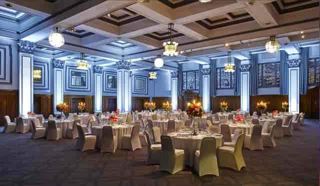 Elegant ballroom at Kimpton Clocktower Hotel, ideal for weddings and corporate events.