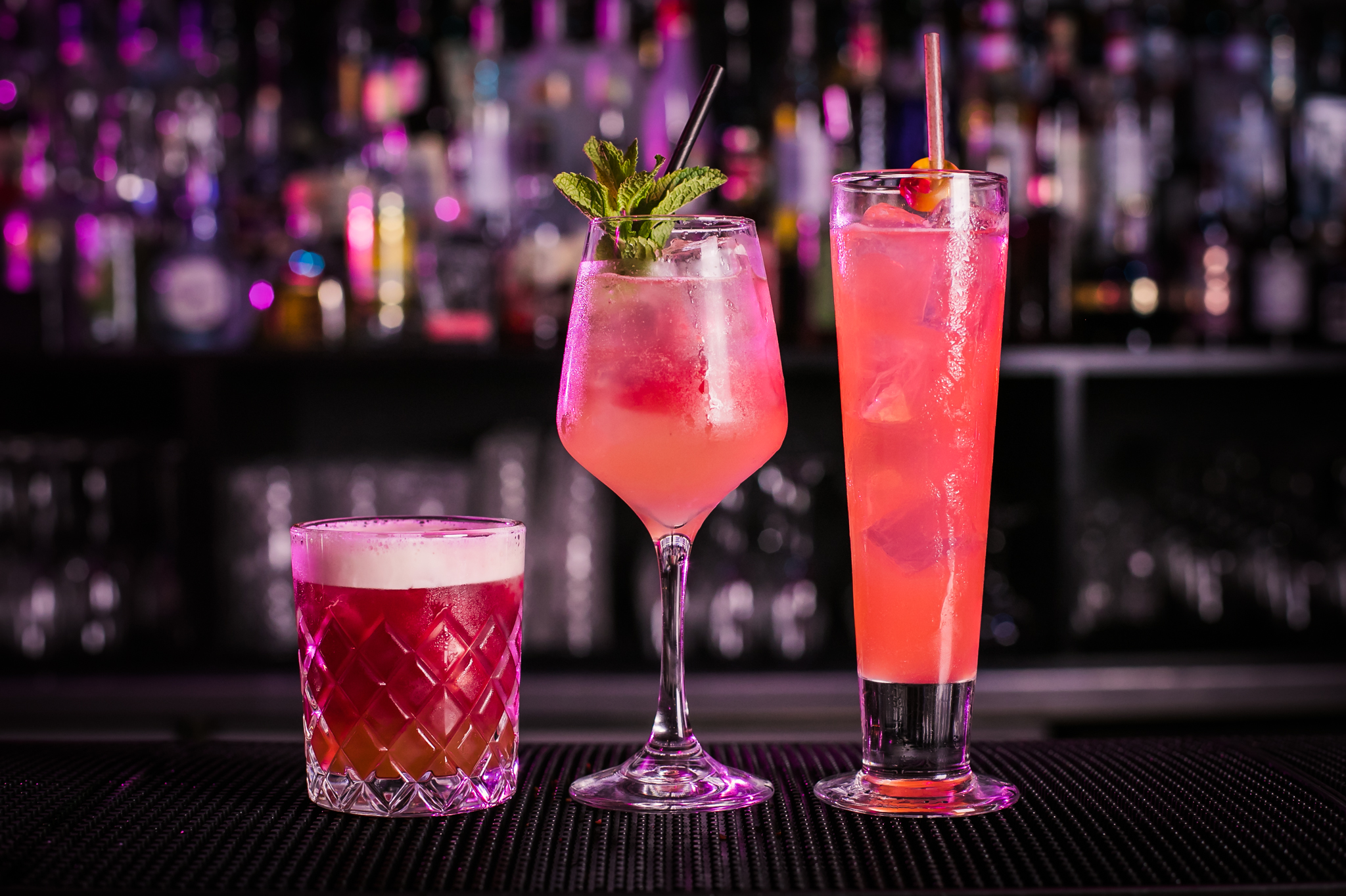 Vibrant cocktails at Lucky Voice Soho, perfect for networking and celebrations. - Banner