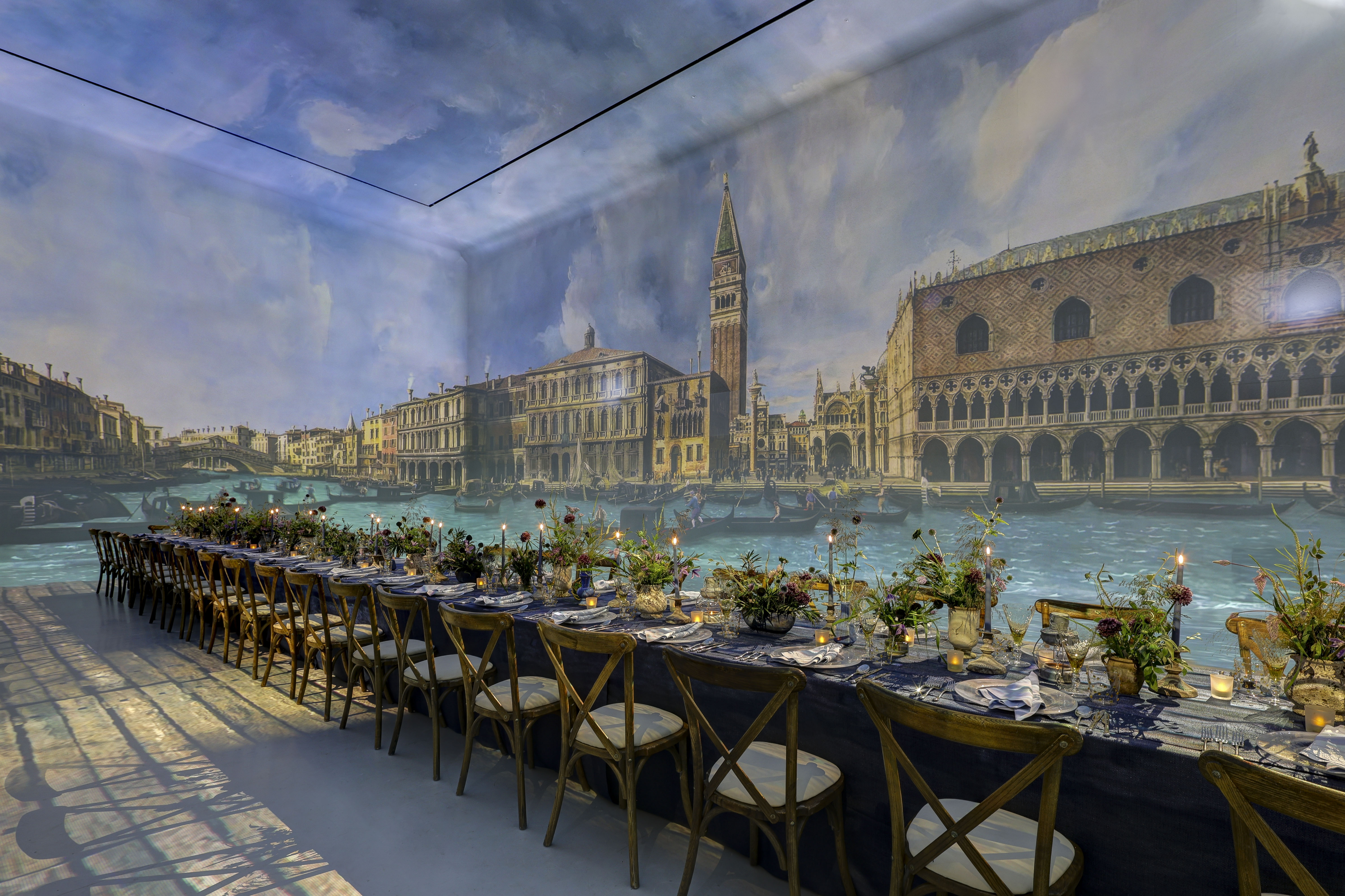 Elegant long table setup in Frameless for high-end corporate events and private celebrations. - Banner