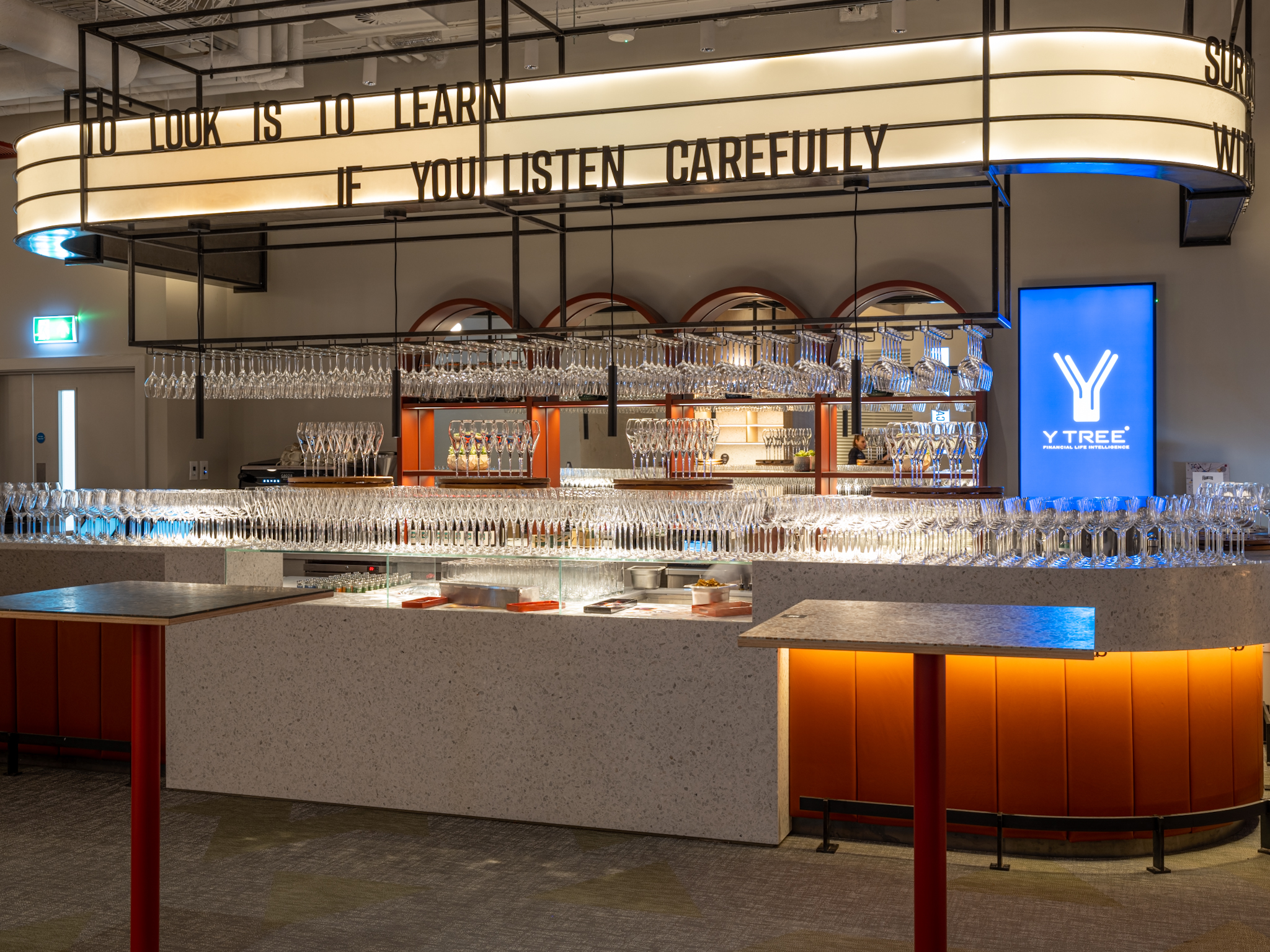 bar at Frameless venue