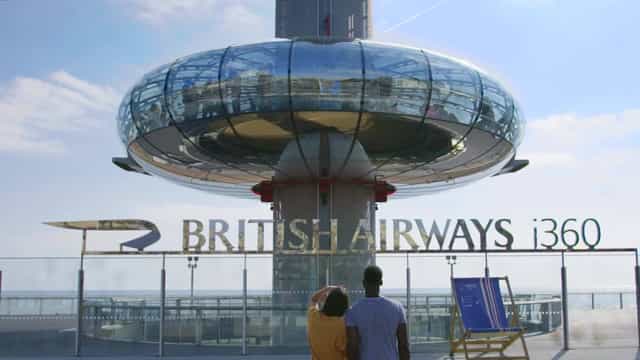 Brighton i360 venue with panoramic views, ideal for corporate events and celebrations.