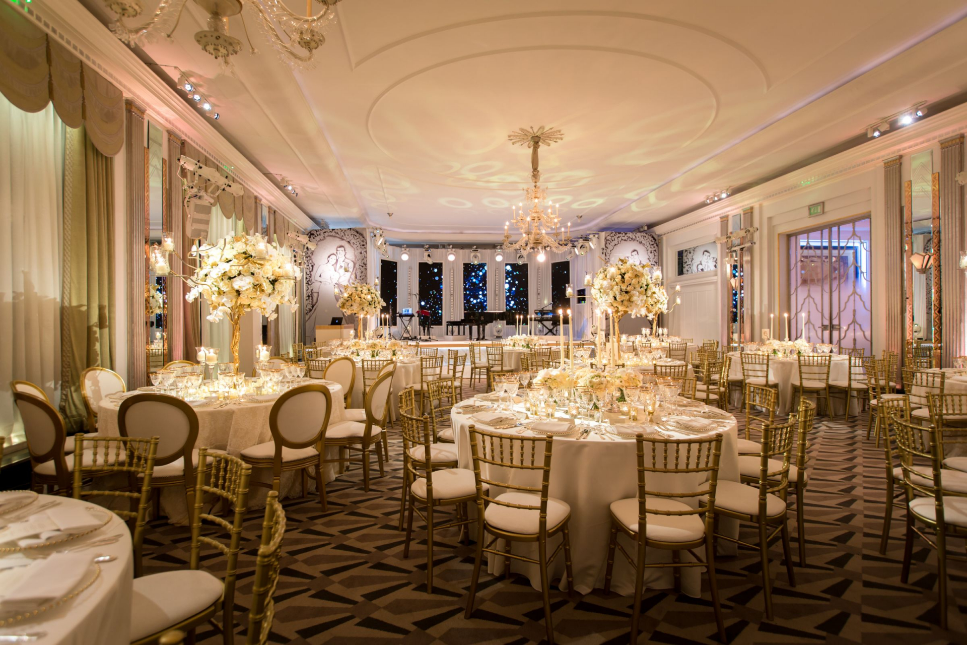 Elegant ballroom at Four Seasons London, perfect for weddings and corporate events. - Banner