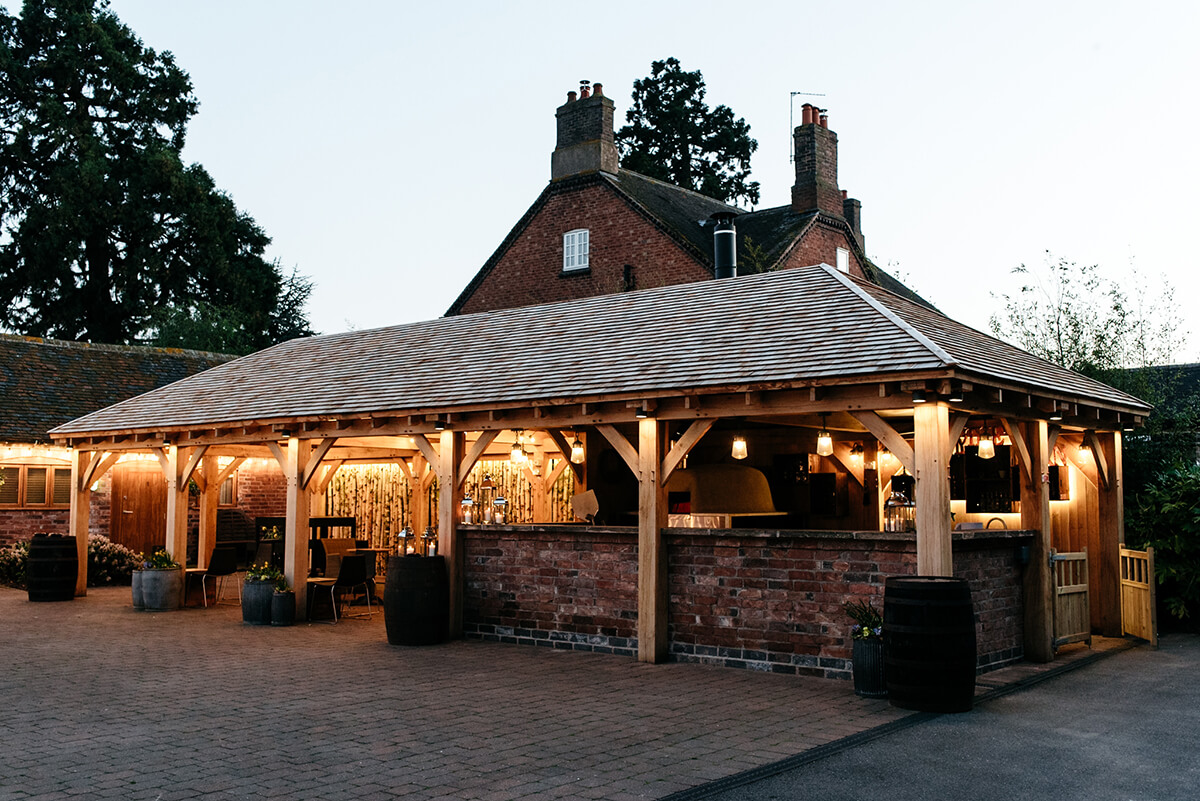 Charming rustic venue at Mythe Barn for weddings and corporate events. - Banner