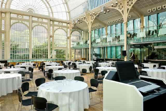 Paul Hamlyn Hall at Royal Opera House, elegant venue for corporate events and gatherings.