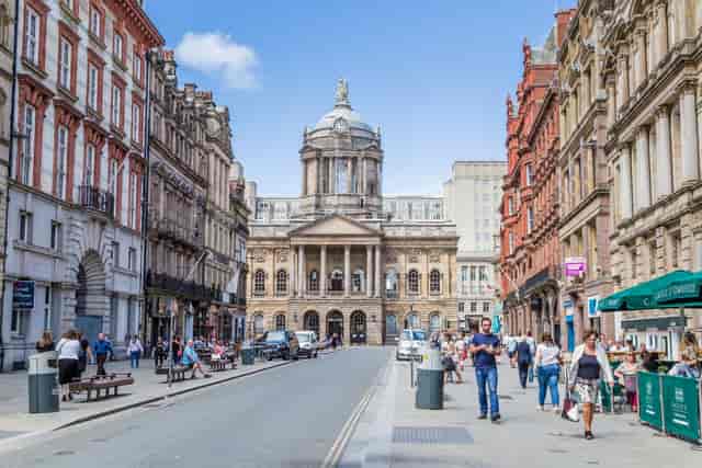 Castle Street Liverpool Boardroom, grand venue for events with vibrant urban backdrop.