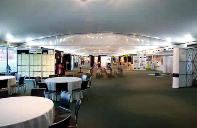 Nursery Pavilion at Lord's Cricket Ground, spacious venue for conferences and exhibitions.