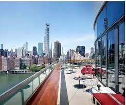 Rooftop venue with skyline views, ideal for corporate events and social gatherings.