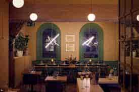 Stylish dining venue in Shoreditch for intimate gatherings and corporate events.