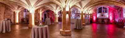 Great Hall in Guildhall with elegant arches, ideal for networking events and receptions.