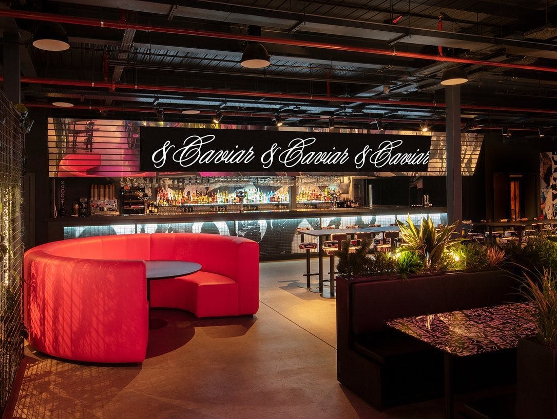 Flippers Roller Boogie Palace: modern venue with vibrant bar for upscale events and gatherings.